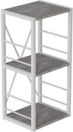 Етажерка 3/34 Ferrum-decor Серії Конект 73x34x28 білий ДСП Бетон 16мм (FRD-105527) Етажерка 3/34 Ferrum-decor Серії Конект 73x34x28 білий ДСП Бетон 16мм (FRD-105527)