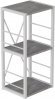 Етажерка 3/34 Ferrum-decor Серії Конект 73x34x28 білий ДСП Бетон 16мм (FRD-105527)