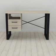 Письмовий стіл із ящиками Ferrum-decor Оскар 750x1200x600 метал Чорний ДСП Дуб Сонома 16 мм (FRD-103216) Письмовий стіл із ящиками Ferrum-decor Оскар 750x1200x600 метал Чорний ДСП Дуб Сонома 16 мм (FRD-103216)