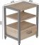 Тумба універсальна Ferrum-decor Вів'єн 1/1 50x41x40 сірий ДСП Дуб Сан-Марино 16мм (FRD-104152)