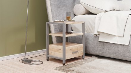 Тумба універсальна Ferrum-decor Вів'єн 1/1 50x41x40 сірий ДСП Дуб Сан-Марино 16мм (FRD-104152) Тумба універсальна Ferrum-decor Вів'єн 1/1 50x41x40 сірий ДСП Дуб Сан-Марино 16мм (FRD-104152)