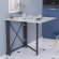 Стіл-книга трансформер Оріон 1 Ferrum-decor 750x810x730 Чорний метал ДСП Бетон 16 мм (FRD-104603)