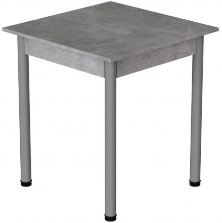 Стіл кухонний Ferrum-decor Агата 75x80x80 Сірий ДСП Бетон 16мм (FRD-105559)