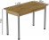 Стіл кухонний Ferrum-decor Беніта 75x120x80 Сірий ДСП Дуб Артизан 16мм (FRD-105701)
