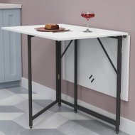 Стіл трансформер книжка Вуді Ferrum-decor 75x130x90 Чорний метал ДСП (FRD-106752) Стіл трансформер книжка Вуді Ferrum-decor 75x130x90 Чорний метал ДСП (FRD-106752)