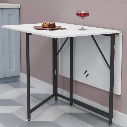 Стіл трансформер книжка Вуді Ferrum-decor 75x130x90 Чорний метал ДСП (FRD-106752) Стіл трансформер книжка Вуді Ferrum-decor 75x130x90 Чорний метал ДСП (FRD-106752)