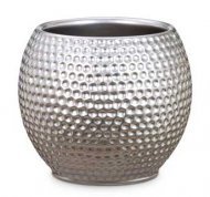 Кашпо для квітів Mercury кераміка 18" сріблястий 62221