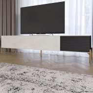 Тумба під телевізор на золотих металевих ніжках LION Грей Бетон Style/Асфальт (LION-042487) Тумба під телевізор на золотих металевих ніжках LION Грей Бетон Style/Асфальт (LION-042487)