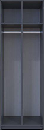 Роздягальня Doros 2-х секційна Графіт 2 ДСП 60х52х180 (DRS-011613) Роздягальня Doros 2-х секційна Графіт 2 ДСП 60х52х180 (DRS-011613)
