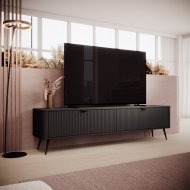 Тумба під телевізор Perfect Home Ланте / Lante 2-дверна з чорними ніжками 2D/200 Чорний (PFH-091122) Тумба під телевізор Perfect Home Ланте / Lante 2-дверна з чорними ніжками 2D/200 Чорний (PFH-091122)