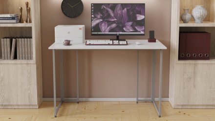 Письмовий стіл Ferrum-decor Ханна 75x120x60 сірий ДСП Біле 16мм (FRD-101401) Письмовий стіл Ferrum-decor Ханна 75x120x60 сірий ДСП Біле 16мм (FRD-101401)