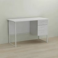 Письмовий стіл Ferrum-decor Гаррі 75x140x60 білий ДСП Біле 16мм (FRD-104060)