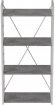 Етажерка 4/60 Ferrum-decor Серії Конект 120x60x28 білий ДСП Бетон 16мм (FRD-105528)