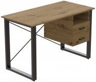 Письмовий стіл із ящиками Ferrum-decor Оскар 750x1200x600 метал Чорний ДСП Дуб Артизан 16 мм (FRD-103218) Письмовий стіл із ящиками Ferrum-decor Оскар 750x1200x600 метал Чорний ДСП Дуб Артизан 16 мм (FRD-103218)