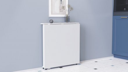 Стіл-книга трансформер Оріон 1 Ferrum-decor 750x810x730 Білий метал ДСП Біле 16 мм (FRD-104604)