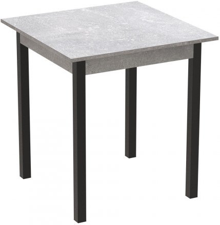 Стіл кухонний Ferrum-decor Агата 75x80x80 Чорний ДСП Бетон 16мм (FRD-105560) Стіл кухонний Ferrum-decor Агата 75x80x80 Чорний ДСП Бетон 16мм (FRD-105560)