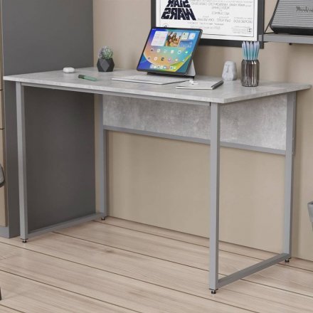 Стіл письмовий Коді Ferrum-decor 75x100x70 Сірий метал ДСП Бетон 32 мм (FRD-106602) Стіл письмовий Коді Ferrum-decor 75x100x70 Сірий метал ДСП Бетон 32 мм (FRD-106602)