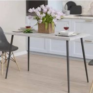 Стіл кухонний Марсель 40 Ferrum-decor 75x120x60 Чорний метал ДСП Бетон 16 мм (FRD-106753) Стіл кухонний Марсель 40 Ferrum-decor 75x120x60 Чорний метал ДСП Бетон 16 мм (FRD-106753)