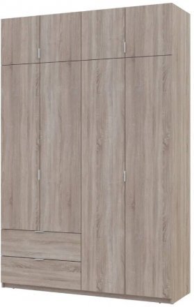 Шафа для одягу Doros Лукас Дуб Сонома 160х50х240 (DRS-011619) Шафа для одягу Doros Лукас Дуб Сонома 160х50х240 (DRS-011619)