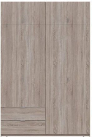 Шафа для одягу Doros Лукас Дуб Сонома 160х50х240 (DRS-011619) Шафа для одягу Doros Лукас Дуб Сонома 160х50х240 (DRS-011619)