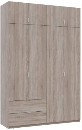 Шафа для одягу Doros Лукас Дуб Сонома 160х50х240 (DRS-011619) Шафа для одягу Doros Лукас Дуб Сонома 160х50х240 (DRS-011619)