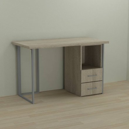 Письмовий стіл Ferrum-decor Отто 76x140x70 сірий ДСП Дуб Сонома 32мм (FRD-101527) Письмовий стіл Ferrum-decor Отто 76x140x70 сірий ДСП Дуб Сонома 32мм (FRD-101527)