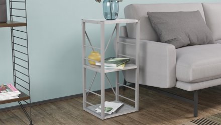 Етажерка 3/34 Ferrum-decor Серії Конект 73x34x28 сірий ДСП Бетон 16мм (FRD-105545) Етажерка 3/34 Ferrum-decor Серії Конект 73x34x28 сірий ДСП Бетон 16мм (FRD-105545)