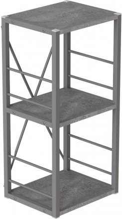Етажерка 3/34 Ferrum-decor Серії Конект 73x34x28 сірий ДСП Бетон 16мм (FRD-105545) Етажерка 3/34 Ferrum-decor Серії Конект 73x34x28 сірий ДСП Бетон 16мм (FRD-105545)
