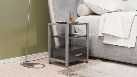 Тумба універсальна Ferrum-decor Вів'єн 1/1 50x41x40 сірий ДСП Сосна Кембра 16мм (FRD-104155) Тумба універсальна Ferrum-decor Вів'єн 1/1 50x41x40 сірий ДСП Сосна Кембра 16мм (FRD-104155)