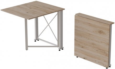 Стіл-книга трансформер Оріон 1 Ferrum-decor 750x810x730 Білий метал ДСП Дуб Сан-Марино 16 мм (FRD-104605) Стіл-книга трансформер Оріон 1 Ferrum-decor 750x810x730 Білий метал ДСП Дуб Сан-Марино 16 мм (FRD-104605)