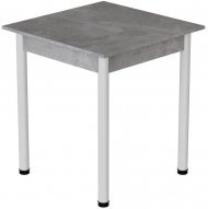 Стіл кухонний Ferrum-decor Агата 75x90x90 Білий ДСП Бетон 16мм (FRD-105561)