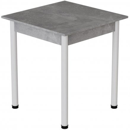Стіл кухонний Ferrum-decor Агата 75x90x90 Білий ДСП Бетон 16мм (FRD-105561) Стіл кухонний Ferrum-decor Агата 75x90x90 Білий ДСП Бетон 16мм (FRD-105561)