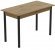 Стіл кухонний Ferrum-decor Беніта 75x120x80 Чорний ДСП Дуб Артизан 16мм (FRD-105703)