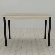 Стіл кухонний Ferrum-decor Маріо 75x120x60 Чорний ДСП Сонома 16мм (FRD-106324)