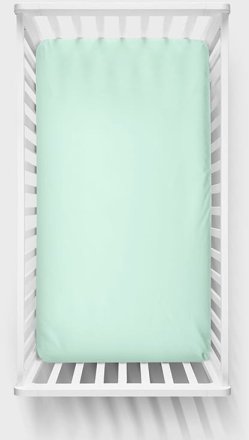 Простирадло на резинці 140х70 см Mint lullalove-0829 Простирадло на резинці 140х70 см Mint lullalove-0829