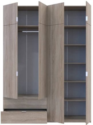 Шафа для одягу Doros Лукас Дуб Сонома 180х50х240 (DRS-011620)