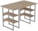 Комп'ютерний стіл Ferrum-decor Карен 75x140x70 сірий ДСП Дуб Сан-Марино 16мм (FRD-102451)