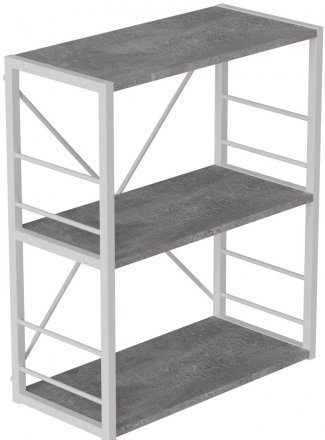 Етажерка 3/60 Ferrum-decor Серії Конект 73x60x28 сірий ДСП Бетон 16мм (FRD-105546)