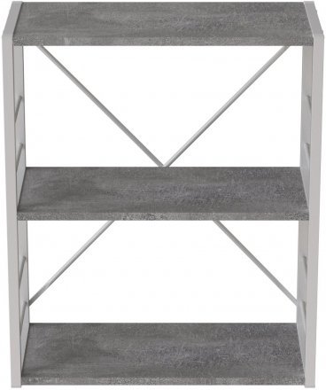 Етажерка 3/60 Ferrum-decor Серії Конект 73x60x28 сірий ДСП Бетон 16мм (FRD-105546)