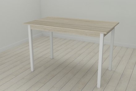 Стіл кухонний Ferrum-decor Маріо 75x120x70 Білий ДСП Сонома 16мм (FRD-106326) Стіл кухонний Ferrum-decor Маріо 75x120x70 Білий ДСП Сонома 16мм (FRD-106326)