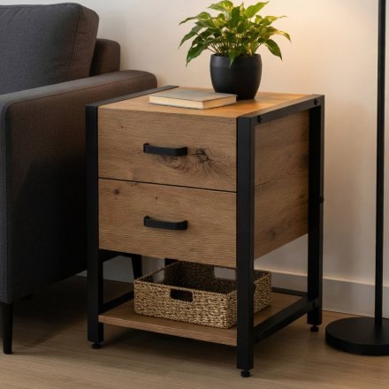 Тумба універсальна Ferrum-decor Вів'єн 2/1 50x41x40 чорний ДСП Дуб Артізан 16мм (FRD-106836) Тумба універсальна Ferrum-decor Вів'єн 2/1 50x41x40 чорний ДСП Дуб Артізан 16мм (FRD-106836)