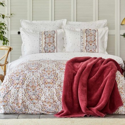 Набір постільний з пледом Fiorela sarabi винний євро svt-2000022280013 Набір постільний з пледом Fiorela sarabi винний євро svt-2000022280013