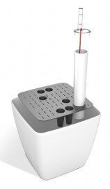 Розумний вазон Quadrato Flower Lover 25 см чорний глянсовий 4111663