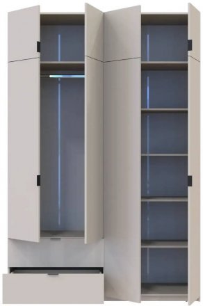 Шафа для одягу Doros Лукас Кашемір 180х50х240 (DRS-011621)