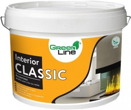 Акрилова фарба для стін та стелі Interior Classic 10 л.