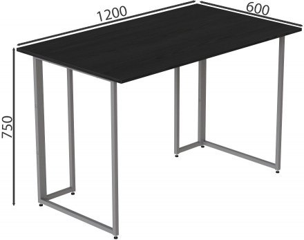 Комп'ютерний стіл Ferrum-decor Ханна 75x120x60 сірий ДСП Сосна Кембра 16мм (FRD-101405)