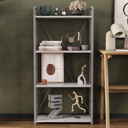 Етажерка 4/60 Ferrum-decor Серії Конект 120x60x28 сірий ДСП Бетон 16мм (FRD-105547) Етажерка 4/60 Ferrum-decor Серії Конект 120x60x28 сірий ДСП Бетон 16мм (FRD-105547)