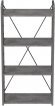 Етажерка 4/60 Ferrum-decor Серії Конект 120x60x28 сірий ДСП Бетон 16мм (FRD-105547)