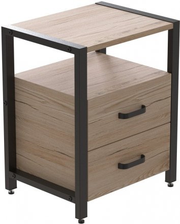 Тумба універсальна Ferrum-decor Вів'єн 2/2 50x41x40 чорний ДСП Дуб Сан-Марино 16мм (FRD-104157) Тумба універсальна Ferrum-decor Вів'єн 2/2 50x41x40 чорний ДСП Дуб Сан-Марино 16мм (FRD-104157)