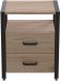 Тумба універсальна Ferrum-decor Вів'єн 2/2 50x41x40 чорний ДСП Дуб Сан-Марино 16мм (FRD-104157)
